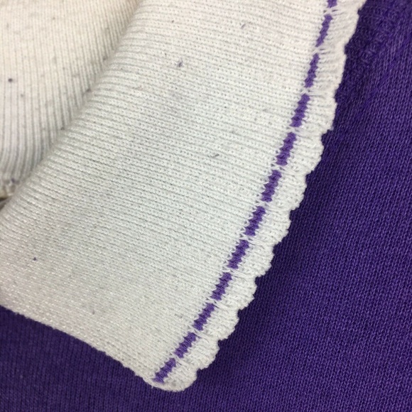 Large Vintage Collared Crewneck Purple sweater - Picture 4 of 8